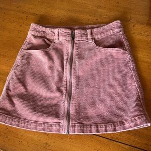 American Eagle corduroy zip up mini skirt
